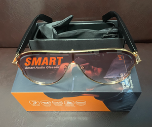 Gafas de sol inteligentes inalámbricas con sonido estéreo para hombre y mujer, gafas de sol inteligentes, reproducción de música, llamadas BT, molde de Control táctil, <span class=keywords><strong>2</strong></span>*80Mah - Product Image 5