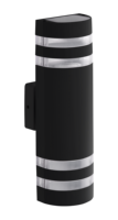 Lampu Dinding Luar Ruangan Silinder Aluminium Tahan Air IP54 2*GU10 Soket Dapat Diatur Atas/Bawah Desain Modern untuk Taman Beranda Garansi 3 Tahun