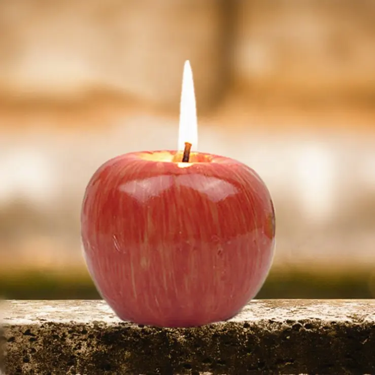 Weihnachts geschenk Valentinstag Simulation rote Apfel kerze Ping'an Obst Promotion Geschenk Obst Geschenke