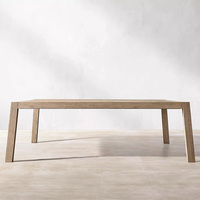Meubles de salle à manger d'extérieur au design moderne, pour cour et balcon, sièges confortables, table de patio en teck résistante aux intempéries