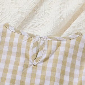 Nuova primavera autunno abbigliamento <span class=keywords><strong>per</strong></span> bambini ragazze <span class=keywords><strong>vestito</strong></span> casual in cotone moda bambino manica lunga volant plaid princess dress da 4 a 9 anni - Product Image 5