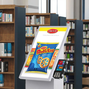 21.5英寸落地式售货亭触摸屏自助售货亭打印机全部在Qne图书馆自助收银机 - Product Image 6