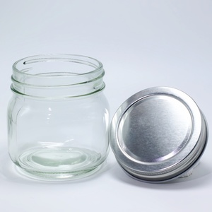 Prix d'usine – Bocal Mason en verre à large ouverture de 4oz, 8oz, 10oz, 12oz, 16oz, 32oz pour confiture, mise en conserve et stockage alimentaire - Product Image 3
