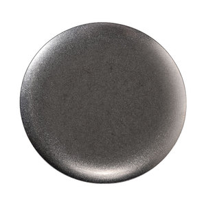 Retro Stainless Steel Round Plate <b>Set</b> Industrial Style Distressed Flat Bottom Shallow Dish For Hotel Coffee <b>Tea</b> Serving Trays - Product Image 3