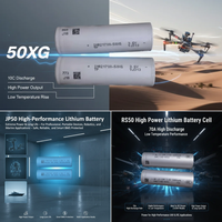 Batterie lithium-ion rechargeable puissante Tenpower 50XG 90A de 3,7 V 21700 5000 mAh pour véhicule électrique et drone