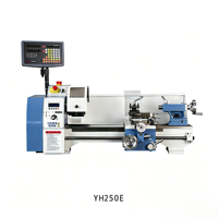 Tour à métaux électronique manuel YH250E neuf pour machine de tournage à commande électrique, usage domestique, éducatif, atelier de bricolage