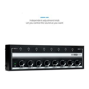 Headphone <span class=keywords><strong>Amplifier</strong></span> Ha800s 8 Kênh Âm Thanh Stereo Mini Khuếch Đại Âm Thanh Với Power Adapter Với Giao Diện Điện Cho <span class=keywords><strong>Karaoke</strong></span> - Product Image 5