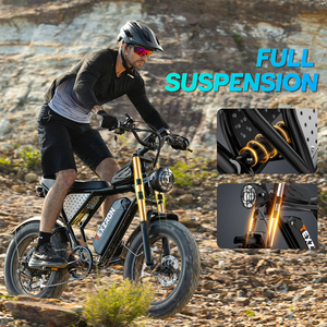 Vélo électrique <span class=keywords><strong>VTT</strong></span> 20 pouces 15 Ah avec moteur intégré, vélo électrique rapide, cyclomoteur électrique, vélo hybride, vélo électrique tout-terrain pour adultes - Product Image 4