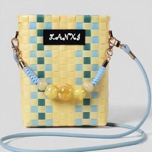 Bolsos de Mano Hechos a Mano/Artesanales al por Mayor con Logotipo Personalizado para Mujer, Bolsos de Gran Capacidad Plegables e Impermeables de PP Tejido para Viajes al Aire Libre - Product Image 2