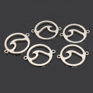 Colgante de Acero Inoxidable de <span class=keywords><strong>Dos</strong></span> Agujeros, Colgante Pulido de Alta Calidad para Hacer Joyas, Pulseras y Collares - Product Image 4