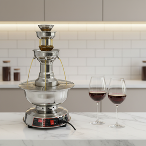 <span class=keywords><strong>Fontaine</strong></span> à vin à trois niveaux 2025 – Machine à cascade populaire pour boissons, jus et vin avec fonction de chauffage - Product Image 1