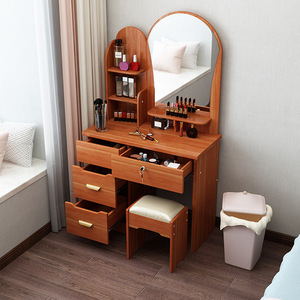 Coiffeuse moderne simple à assembler avec rangement pour chambre à coucher, petit appartement, économique, mini, style célébrité internet, exportation - Product Image 6