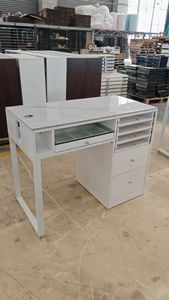 High Quality Beauty Salon Furniture Single-person <b>Nail</b> Art Table Modern Wood Manicure Table with Drawers - Product Image 5