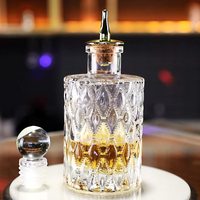 Bouteille à liqueur en verre en gros, 150 ml, bouteille magnifique pour la préparation de cocktails et l'exposition avec bouchon en liège supérieur