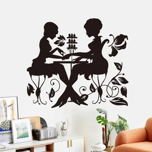 性感女士墙贴DIY创意卧室壁纸女性客厅装饰贴花自粘电视背景壁画