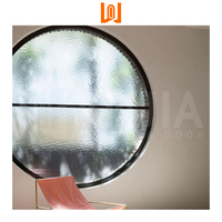 WANJIA OEM ODM Casa Interior Ventanas Aluminio Vidrio Redondo Fixwd Ventana Circular Ventanas
