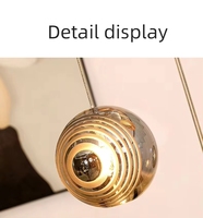Luminaires suspendus modernes en verre cristal pour salon, villa, loft, escalier, lustre