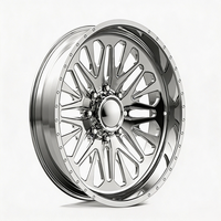 Rines Cóncavos Forjados y Pulidos Personalizados Super Single 20X12 26X12 24X10 22X12 con 8X180 6X139.7 para Chevy Silverado 2500