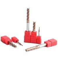 Herramientas de fresado de extremo de brocas de carburo de 4 flautas personalizadas ODM/OEM con revestimiento de Altin/estaño para aplicaciones de corte <span class=keywords><strong>Ing</strong></span> - Product Image 3