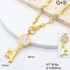 Đồng Xu Mới Trang Sức Vòng Cổ Người Đàn Ông Phụ Nữ Không Thấm Nước La Bàn Sư Tử St Christophe 18K Mạ Vàng Thép Không Gỉ Đồng Xu Vòng Cổ Mặt Dây Chuyền - Product Image 5