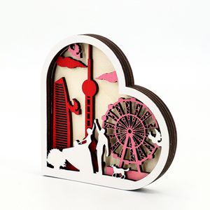 Regalo di San Valentino 2024, Nuovi Prodotti, Set Regalo Cuore in Legno per Matrimonio, Cadeau Saint Valentin per Fidanzati e Fidanzate - Product Image 5