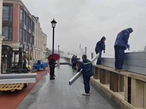 उच्च शक्ति एल्यूमीनियम मिश्र धातु दरवाजा बाढ़ बाधा आसान पोर्टेबल दीवार बाढ़ बाधा बाधा - Product Image 4