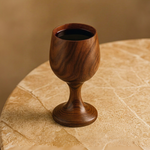 Verre à shot en bois sculpté à la main, coupe à boire, vaisselle de bar pour cocktails et vin - Product Image 1