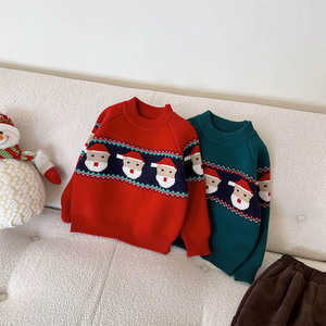 <span class=keywords><strong>Pull</strong></span> d'automne et d'hiver pour enfants, nouveau <span class=keywords><strong>pull</strong></span> père noël pour garçons et filles - Product Image 3