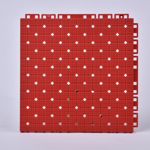 Dalles <span class=keywords><strong>de</strong></span> sol <span class=keywords><strong>de</strong></span> basketball à emboîtement haute résistance APEX, revêtement <span class=keywords><strong>de</strong></span> sol modulaire suspendu pour terrains multisports en extérieur - Product Image 1