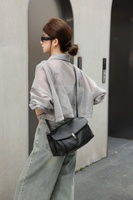 Sac à bandoulière en cuir de vachette pleine fleur haut de gamme, nouvelle tendance 2027, personnalisable, vente en gros, sac à main pour femme en cuir véritable à sangle unique