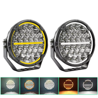Phare de travail LED rond de 9 pouces 150W, projecteur de conduite, lampe antibrouillard avant tout-terrain pour camion, SUV, VTT