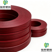 Bande de chantournage PVC à succès, vente en gros d'usine, finition mate effet bois personnalisée pour la protection des bords de meubles