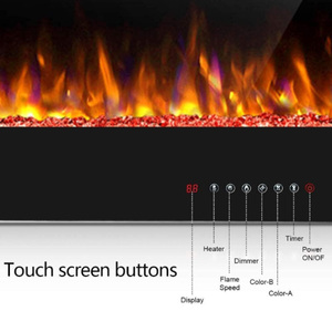Mới nhất 68 inch phòng khách điều khiển từ xa chèn bếp LED hiển thị điện lò sưởi nóng - Product Image 3