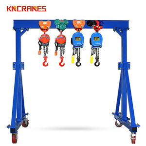 Lightweight 500kg 1 Ton 2 Ton Mobile Portable <b>Gantry</b> <b>Crane</b> with Hand Chain Hoist - Product Image 1