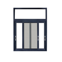 Barre de fenêtres en métal anti-effraction moderne en acier aluminium solide conception grille de fenêtre de sécurité en fer forgé
