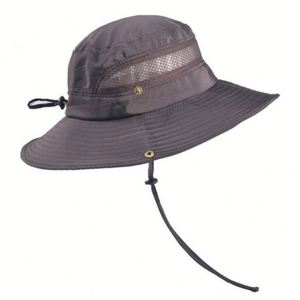 Chapeau Bob Homme Anti-UV Respirant pour Pêche en Extérieur, Protection Solaire Estivale Décontractée, Personnalisable avec Logo - Product Image 3