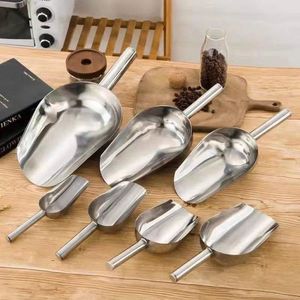 Cuillère à glace en acier inoxydable Baishida pour usage commercial et domestique, avec conception alimentaire sécurisée pour la manipulation des aliments dans les bars et les buffets - Product Image 3