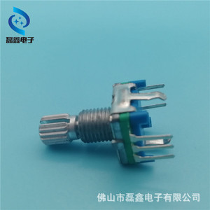 Ec11 Rotary Encoder 15mm Knurled Shaft With <b>Push</b> <b>Button</b> <b>Switch</b> Vertical Orientation Terminal Pins - Product Image 3