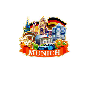 Regali turistici 3D punti di riferimento classici fatti a mano decorazioni per la casa magnete frigorifero - Product Image 1