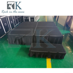 High Quality <b>Stage</b> <b>Platform</b> with Staircase Aluminum Smart <b>Stage</b> <b>Platform</b> Portable <b>Stage</b> with Black Skirts for Outdoor Indoor - Product Image 4