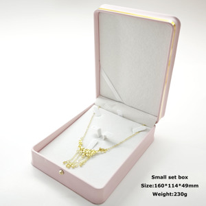 Wholesale Factory Jewellery Gift <strong>Box</strong> Handmade Leather <strong>Jewelry</strong> Travel <strong>Box</strong> Custom Logo <strong>Pink</strong> Ring <strong>Jewelry</strong> <strong>Box</strong> - Product Image 2