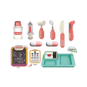 Personalizado simulado pequeño Doctor juguetes almacenamiento pequeño tren juguete 2 en 1 Doctor juego juguetes rompecabezas juego de rol - Product Image 4