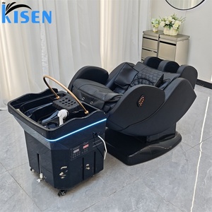 เก้าอี้นวดสระผมไฟฟ้า KISEN ปรับระดับได้ เตียงสปาหัวแบบญี่ปุ่น อ่างสระผมแบบพกพา พร้อมหมุนได้ 90 องศา - Product Image 6