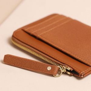 Best Quality Business Id Badge Holder Custom Logo Slim <b>Wallet</b> Pu Leather <b>Credit</b> <b>Card</b> Protect Bag Coin Purse With Zipper - Product Image 4