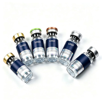 Étiquettes holographiques personnalisées pour flacons, autocollants imperméables pour flacons en verre cosmétique de 3 ml et 10 ml