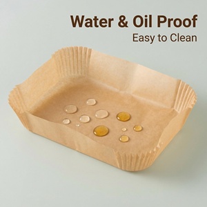 <span class=keywords><strong>Fogli</strong></span> di Carta da Forno Rettangolari Monouso da 8,5 Pollici Antiaderenti Resistenti al Calore <span class=keywords><strong>per</strong></span> <span class=keywords><strong>Friggitrice</strong></span> <span class=keywords><strong>ad</strong></span> <span class=keywords><strong>Aria</strong></span>, Forno e Preparazione di Biscotti e Pane - Product Image 4