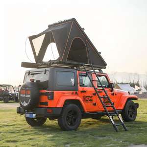 Tente de toit triangulaire en alliage d'aluminium robuste et résistante aux intempéries pour le <span class=keywords><strong>camping</strong></span> en plein air avec échelle télescopique - Product Image 6