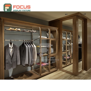 Contemporary Brand Store Recycled Material <b>Showcase</b> Cabinet Space Planning Chain Clothing Store - Product Image 1