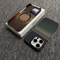 Coque de téléphone fine antichoc en TPU+PC avec anneau magnétique, motif fibre de carbone, compatible avec la recharge sans fil pour iPhone 12-17 Pro Max/Air