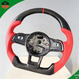 Volante per VW Jetta, Vendita all'Ingrosso, in Pelle GTI Carbonio <span class=keywords><strong>T6</strong></span>, per Scirocco Mk6 Mk7 <span class=keywords><strong>Golf</strong></span> Polo - Product Image 3